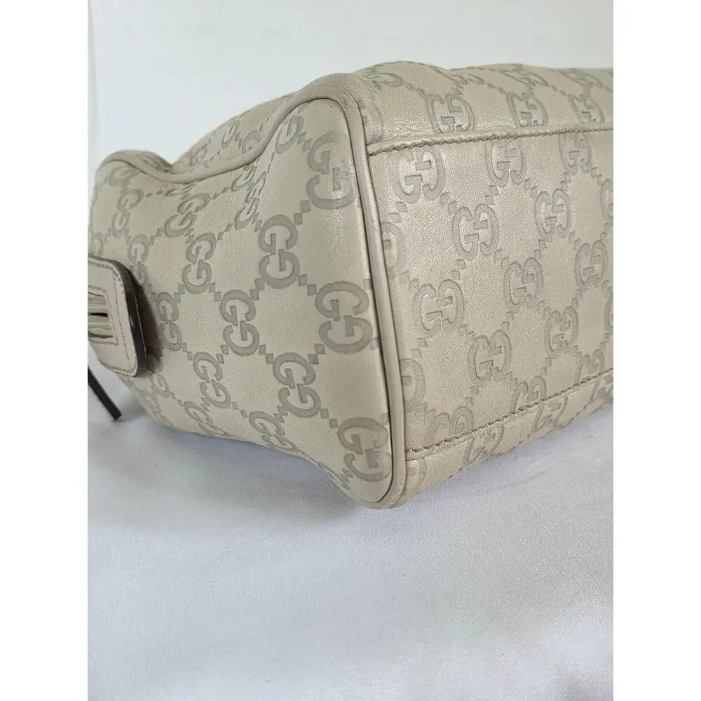 Gucci Signature GG Embossed Boston Shoulder Bag